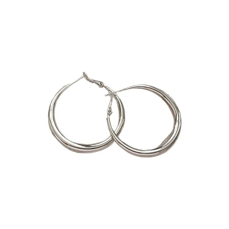 Silver Hoop Earrings