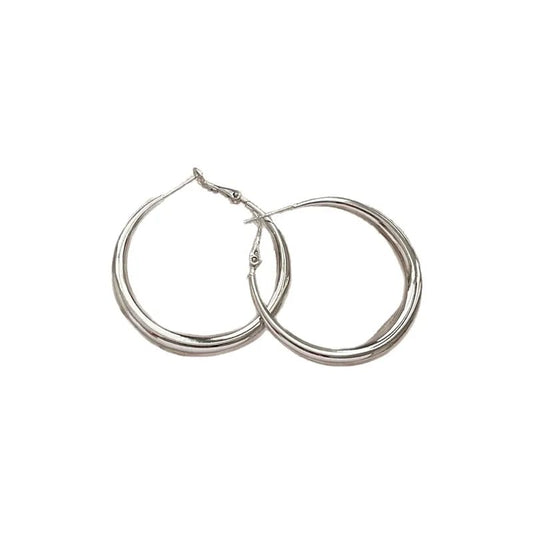 Silver Hoop Earrings